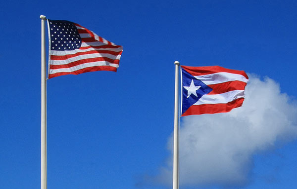 U.S. and Puerto Rico flags, by Arturo de la Barrera on Flickr