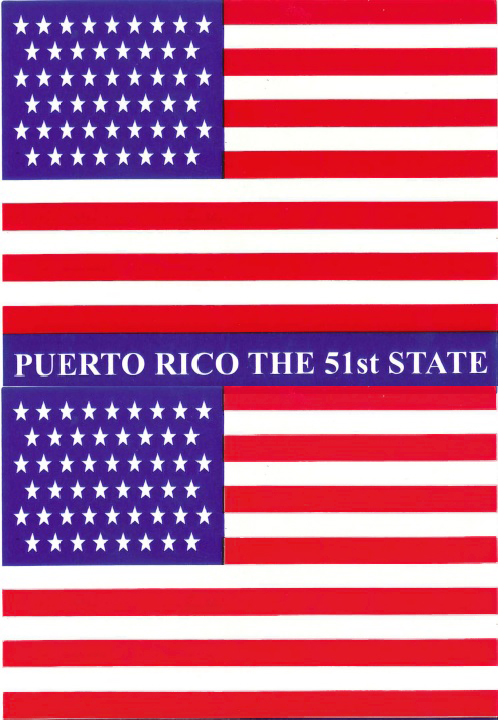 An American Flag with 51 Stars  Welcome Puerto Rico! - FlagRunners