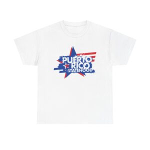 Puerto Rico Statehood Unisex Heavy Cotton Tee, Pride Shirt